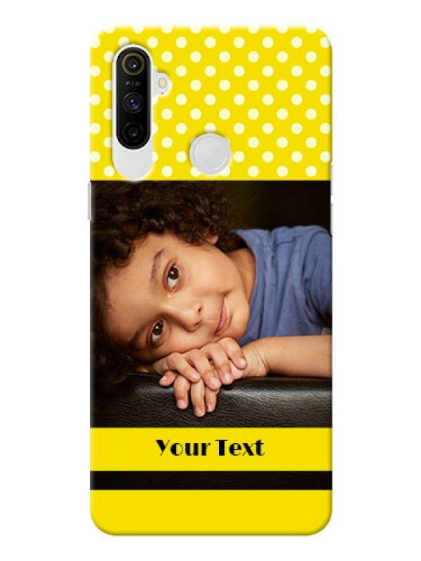 Custom Realme Narzo 10A Custom Mobile Covers: Bright Yellow Case Design