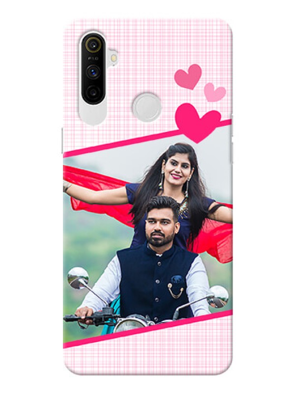 Custom Realme Narzo 10A Personalised Phone Cases: Love Shape Heart Design