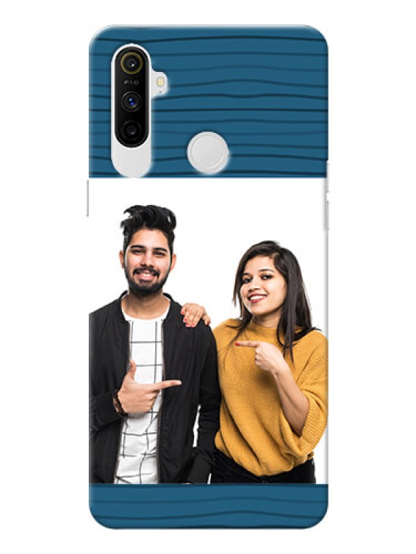 Custom Realme Narzo 10A Custom Phone Cases: Blue Pattern Cover Design