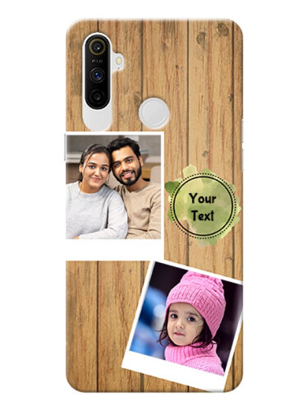 Custom Realme Narzo 10A Custom Mobile Phone Covers: Wooden Texture Design