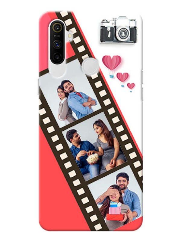 Custom Realme Narzo 10A custom phone covers: 3 Image Holder with Film Reel