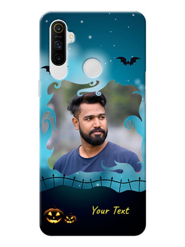 Custom Realme Narzo 10A Personalised Phone Cases: Halloween frame design