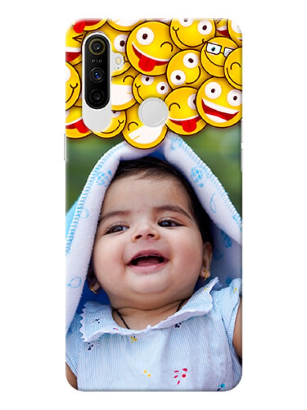 Custom Realme Narzo 10A Custom Phone Cases with Smiley Emoji Design