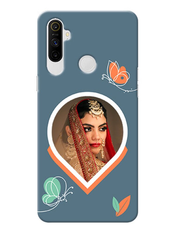 Custom Realme Narzo 10A Custom Mobile Case with Droplet Butterflies Design