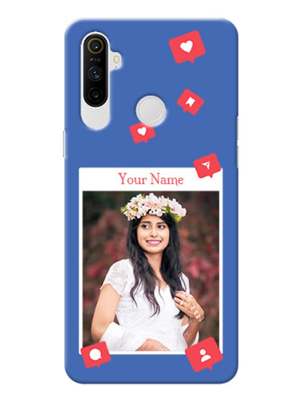 Custom Realme Narzo 10A Back Covers: Like Share And Comment Design