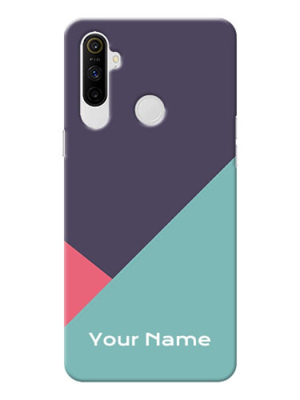 Custom Realme Narzo 10A Custom Phone Cases: Tri Color abstract Design