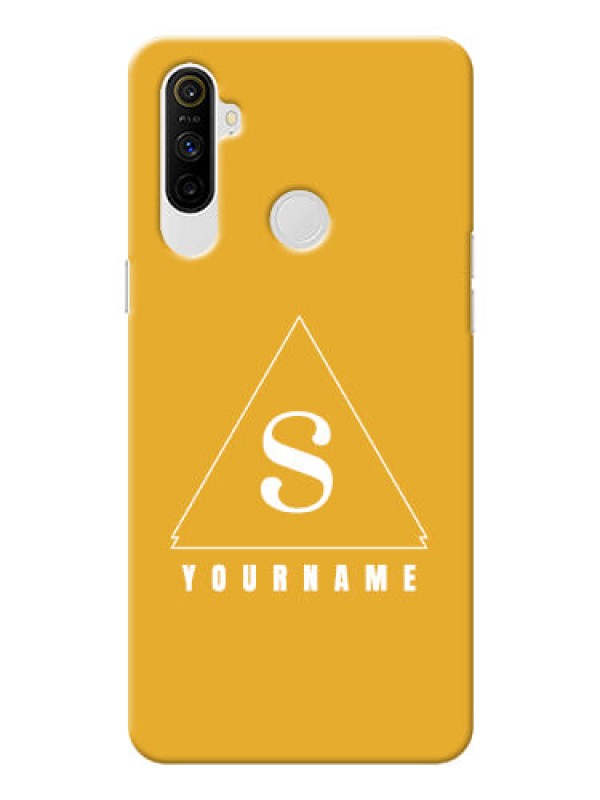 Custom Realme Narzo 10A Custom Mobile Case with simple triangle Design