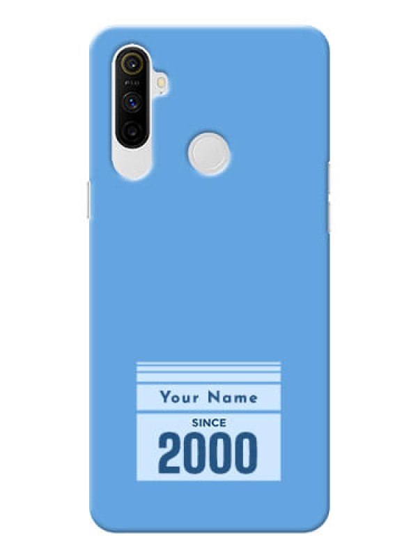 Custom Realme Narzo 10A Mobile Back Covers: Custom Year of birth Design