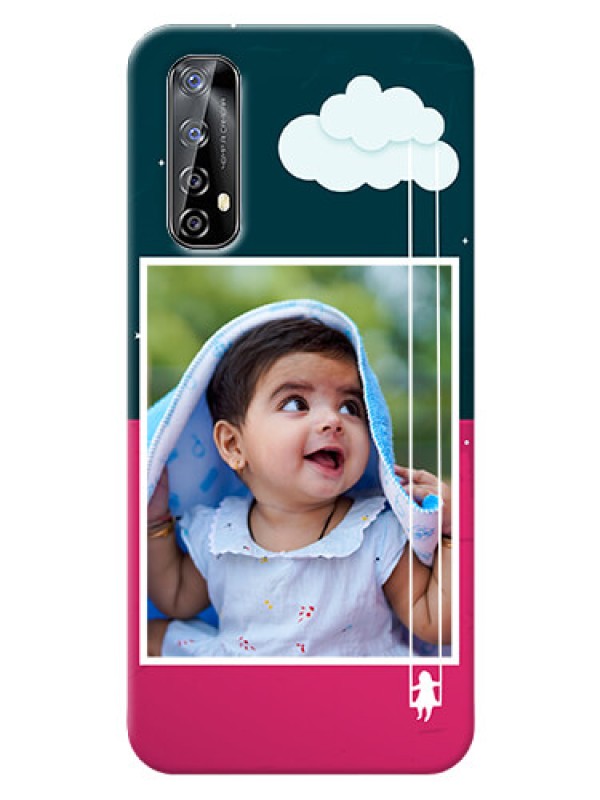Custom Realme Narzo 20 Pro custom phone covers: Cute Girl with Cloud Design