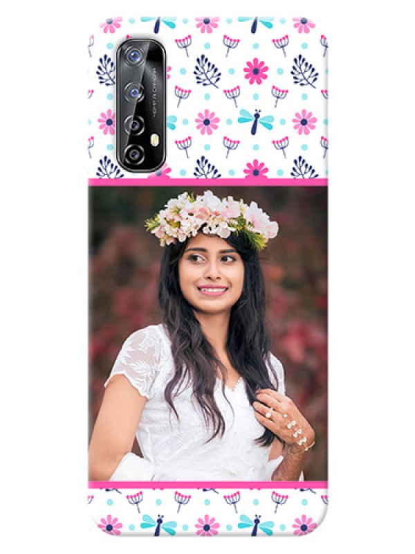 Custom Realme Narzo 20 Pro Mobile Covers: Colorful Flower Design