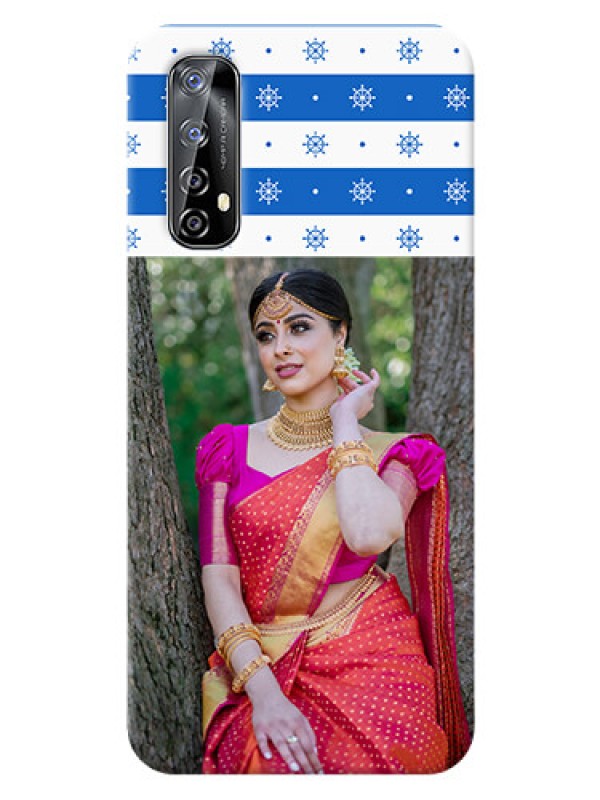 Custom Realme Narzo 20 Pro custom mobile covers: Snow Pattern Design