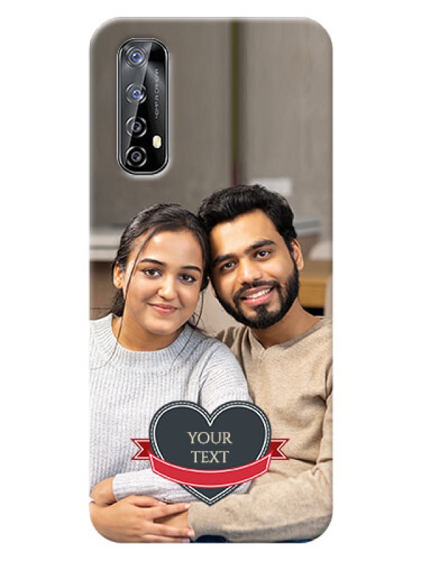 Custom Realme Narzo 20 Pro mobile back covers online: Just Married Couple Design