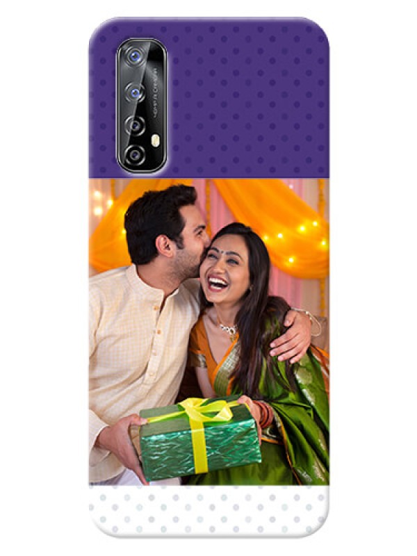 Custom Realme Narzo 20 Pro mobile phone cases: Violet Pattern Design