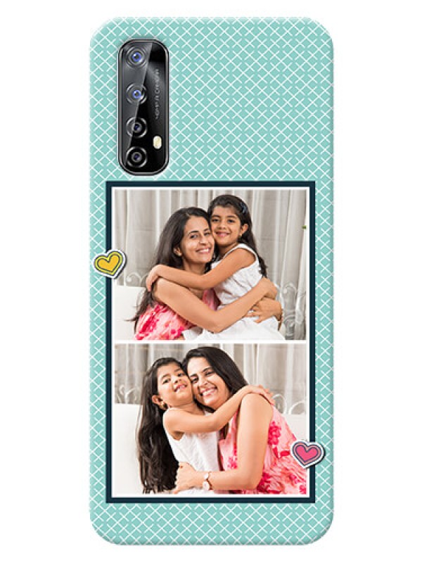 Custom Realme Narzo 20 Pro Custom Phone Cases: 2 Image Holder with Pattern Design