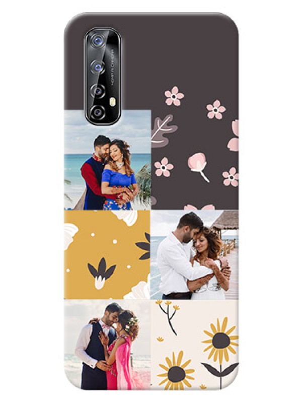 Custom Realme Narzo 20 Pro phone cases online: 3 Images with Floral Design