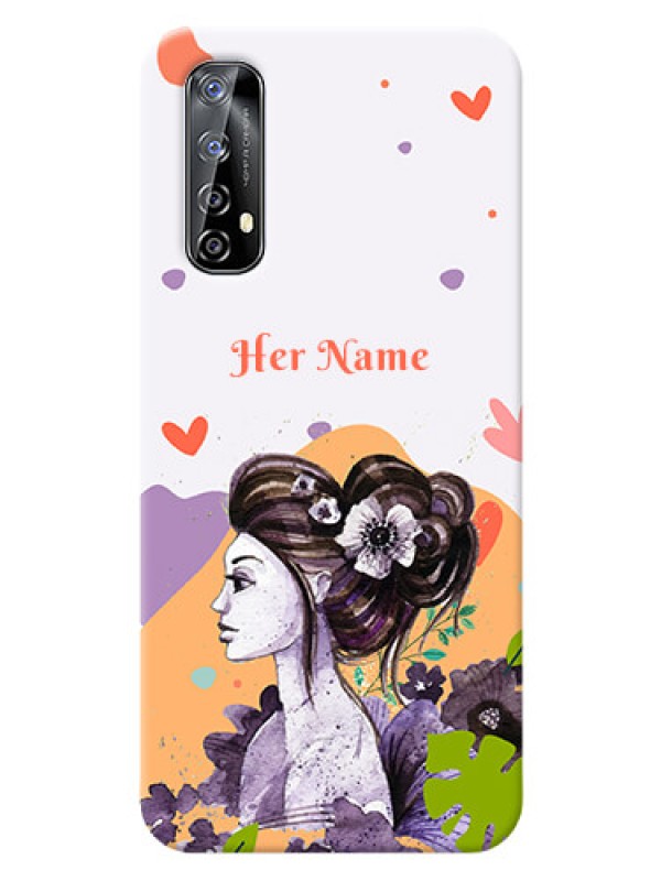 Custom Realme Narzo 20 Pro Custom Mobile Case with Woman And Nature Design
