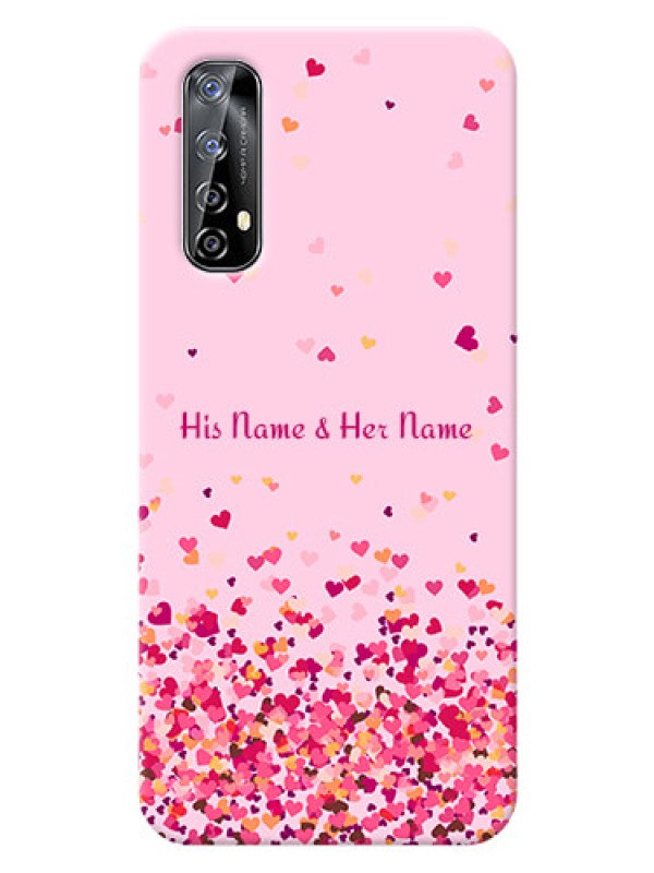 Custom Realme Narzo 20 Pro Phone Back Covers: Floating Hearts Design
