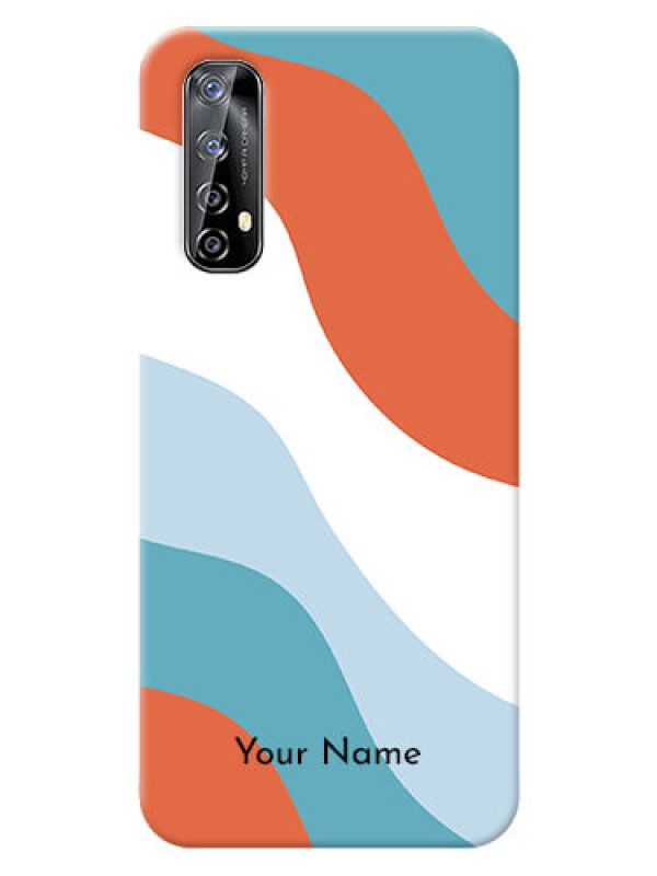 Custom Realme Narzo 20 Pro Mobile Back Covers: coloured Waves Design