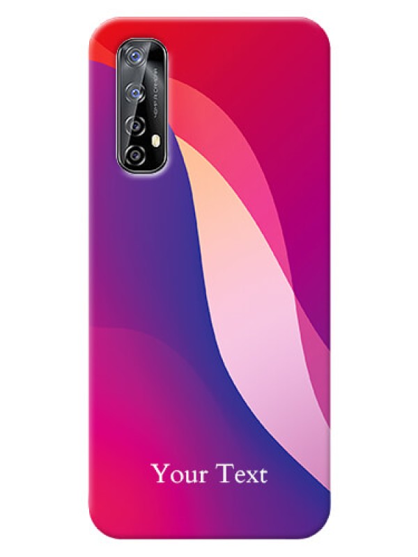 Custom Realme Narzo 20 Pro Mobile Back Covers: Digital abstract Overlap Design