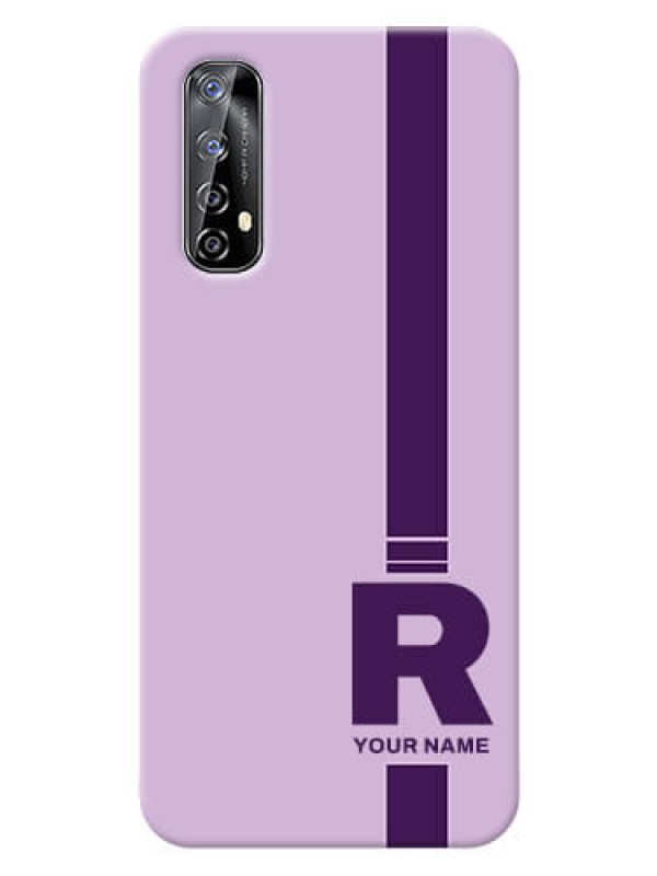 Custom Realme Narzo 20 Pro Custom Phone Covers: Simple dual tone stripe with name Design