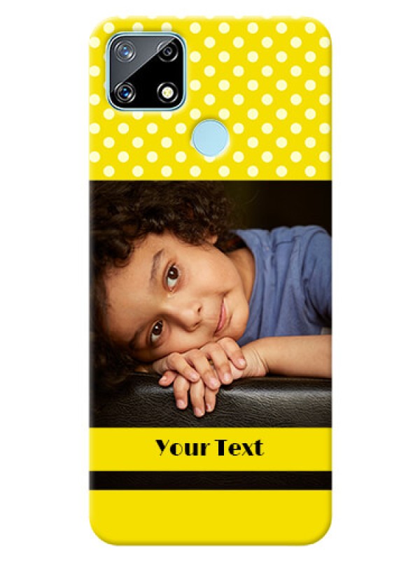 Custom Realme Narzo 20 Custom Mobile Covers: Bright Yellow Case Design
