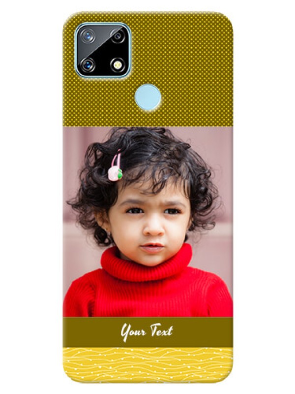 Custom Realme Narzo 20 custom mobile back covers: Simple Green Color Design