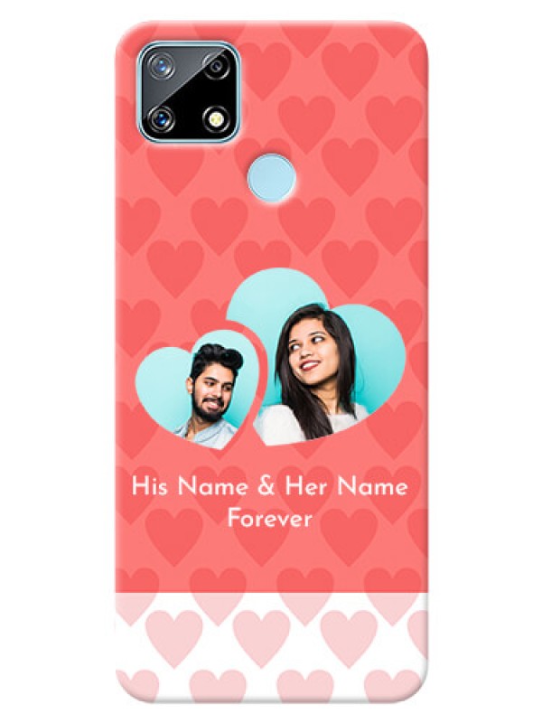 Custom Realme Narzo 20 personalized phone covers: Couple Pic Upload Design