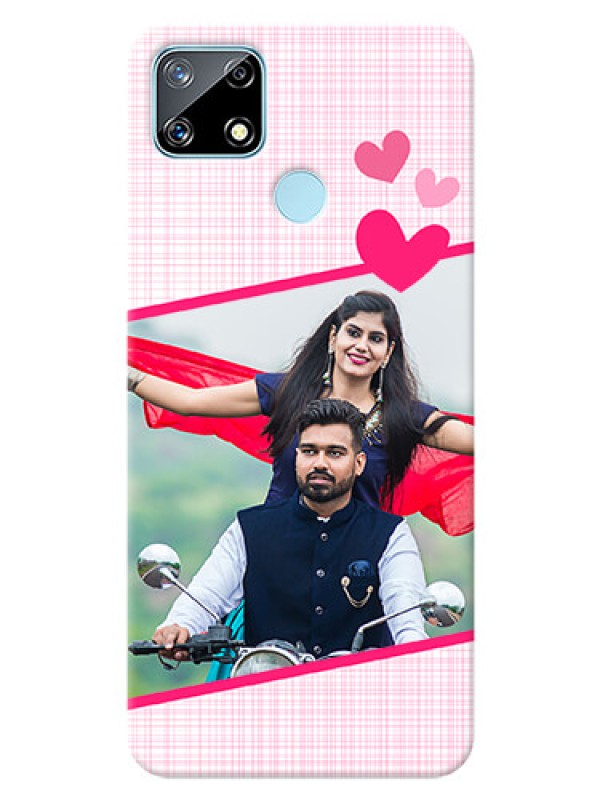 Custom Realme Narzo 20 Personalised Phone Cases: Love Shape Heart Design