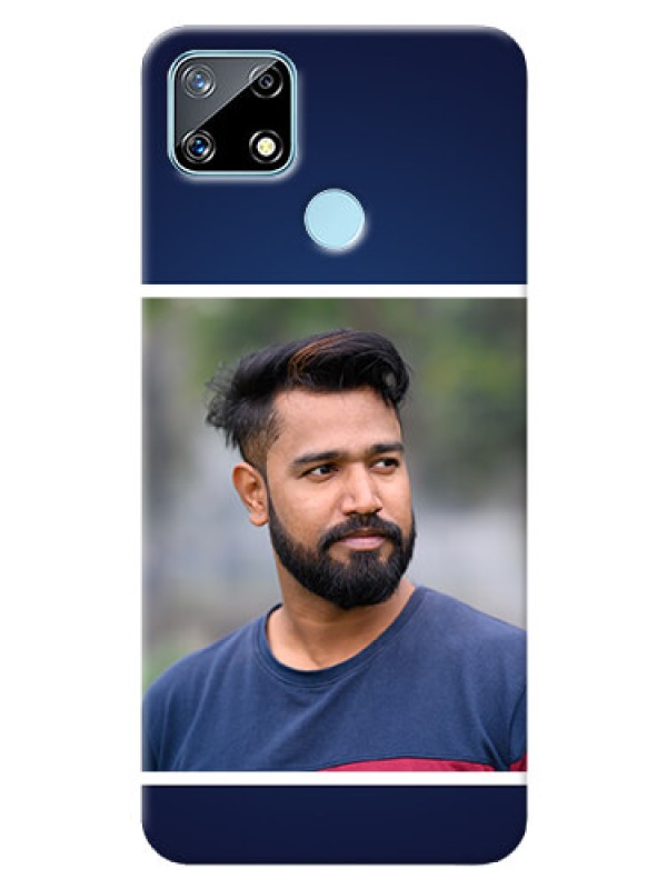 Custom Realme Narzo 20 Mobile Cases: Simple Royal Blue Design