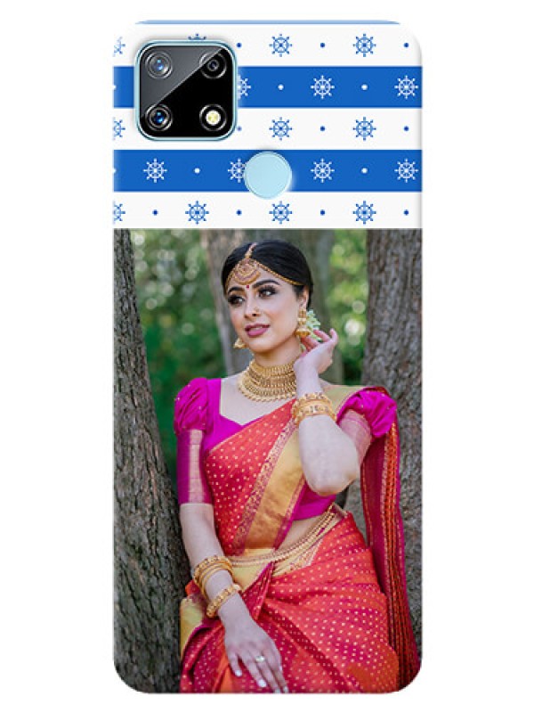 Custom Realme Narzo 20 custom mobile covers: Snow Pattern Design