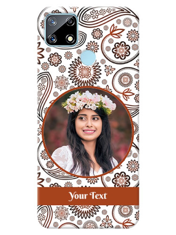 Custom Realme Narzo 20 phone cases online: Abstract Floral Design 