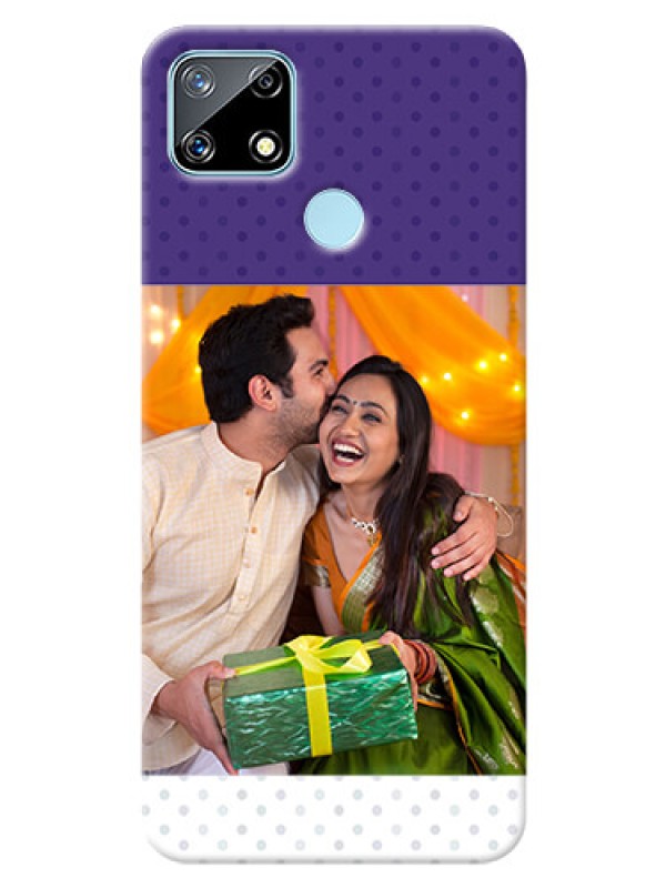 Custom Realme Narzo 20 mobile phone cases: Violet Pattern Design