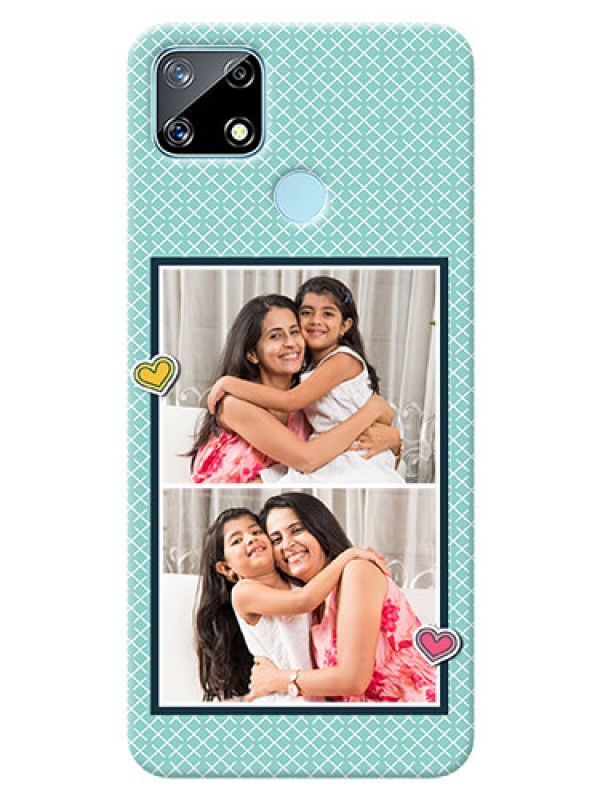 Custom Realme Narzo 20 Custom Phone Cases: 2 Image Holder with Pattern Design