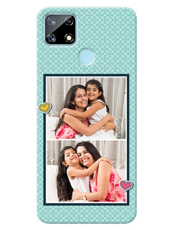 Custom Realme Narzo 20 Custom Phone Cases: 2 Image Holder with Pattern Design