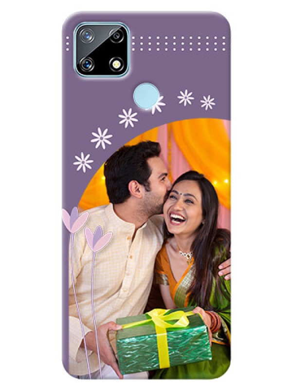 Custom Realme Narzo 20 Phone covers for girls: lavender flowers design 