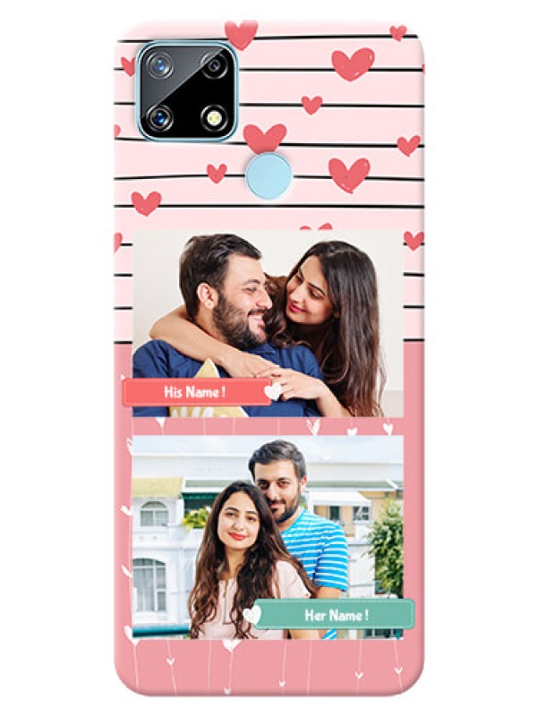 Custom Realme Narzo 20 custom mobile covers: Photo with Heart Design