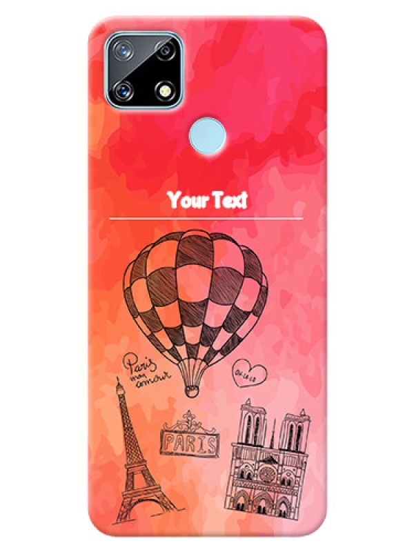 Custom Realme Narzo 20 Personalized Mobile Covers: Paris Theme Design