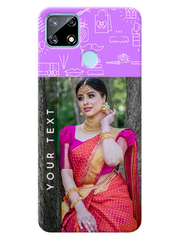 Custom Realme Narzo 20 Personalized Phone Cases: Birthday Icons Design