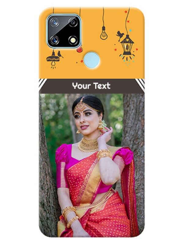 Custom Realme Narzo 20 custom back covers with Family Picture and Icons 