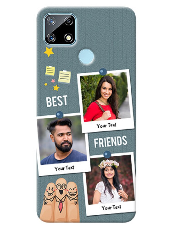 Custom Realme Narzo 20 Mobile Cases: Sticky Frames and Friendship Design