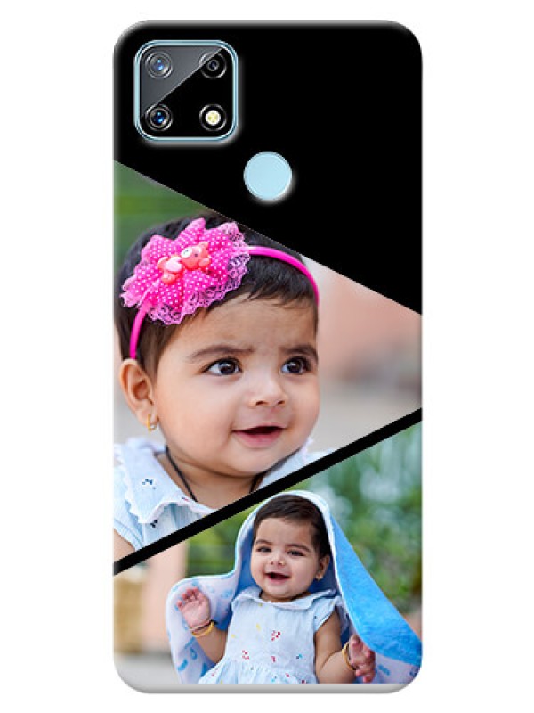 Custom Realme Narzo 20 mobile back covers online: Semi Cut Design