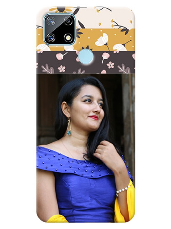 Custom Realme Narzo 20 mobile cases online: Stylish Floral Design