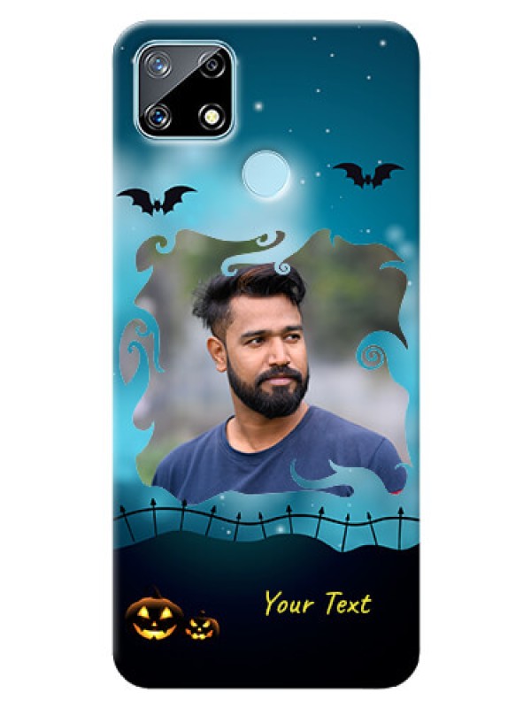 Custom Realme Narzo 20 Personalised Phone Cases: Halloween frame design
