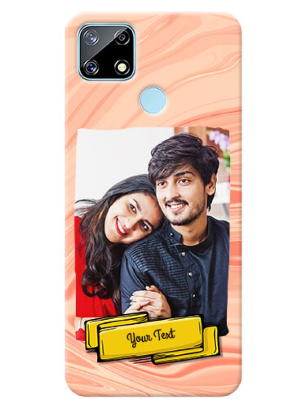 Custom Realme Narzo 20 Customized Phone Cases: Marble Texture Design