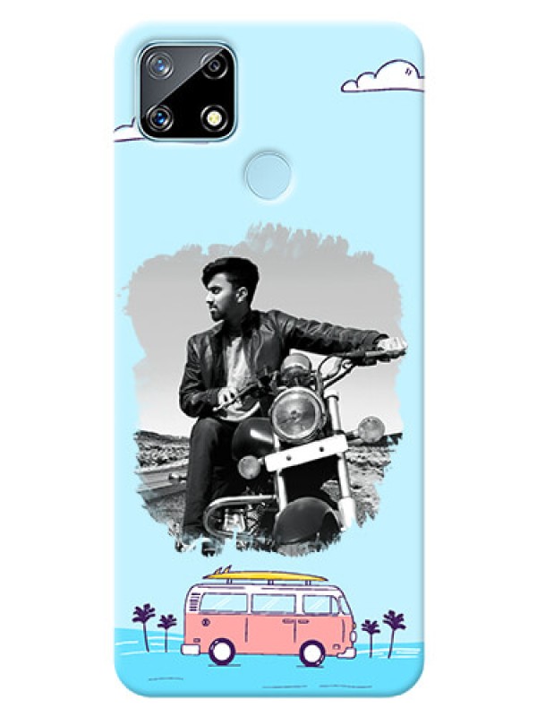 Custom Realme Narzo 20 Mobile Covers Online: Travel & Adventure Design