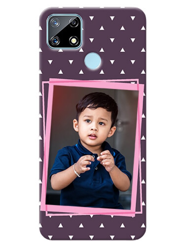 Custom Realme Narzo 20 Phone Cases: Triangle Pattern Dotted Design