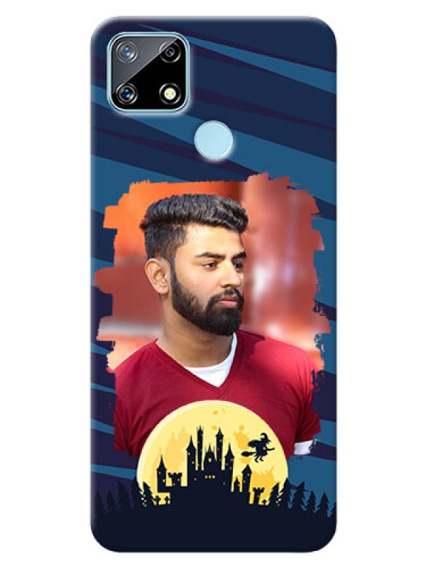 Custom Realme Narzo 20 Back Covers: Halloween Witch Design 