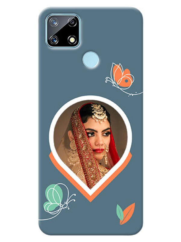 Custom Realme Narzo 20 Custom Mobile Case with Droplet Butterflies Design
