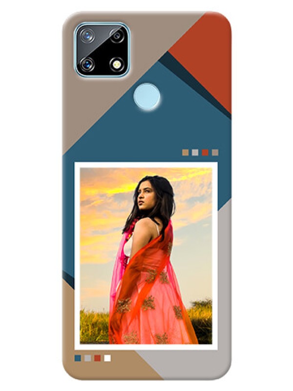 Custom Realme Narzo 20 Mobile Back Covers: Retro color pallet Design