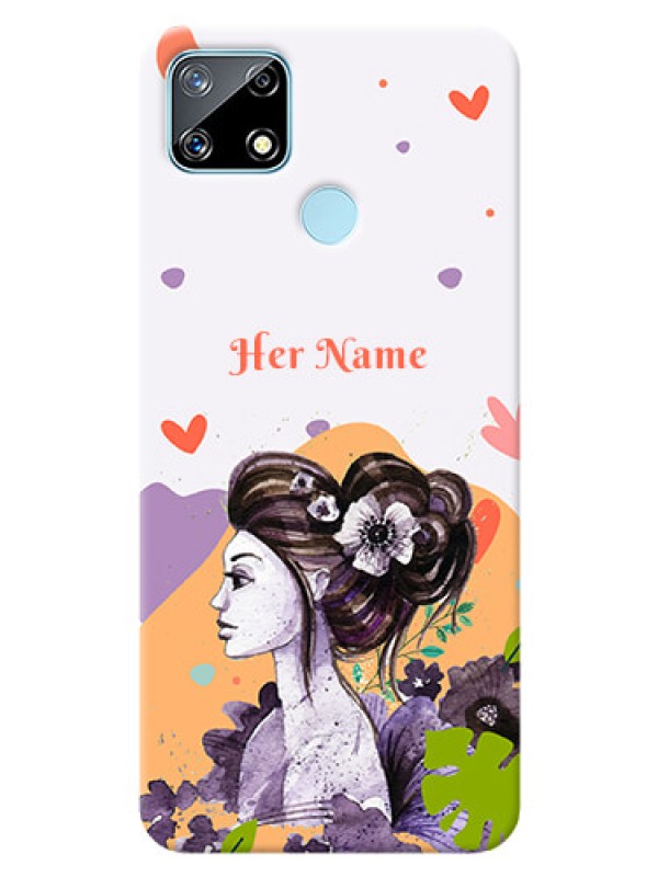 Custom Realme Narzo 20 Custom Mobile Case with Woman And Nature Design